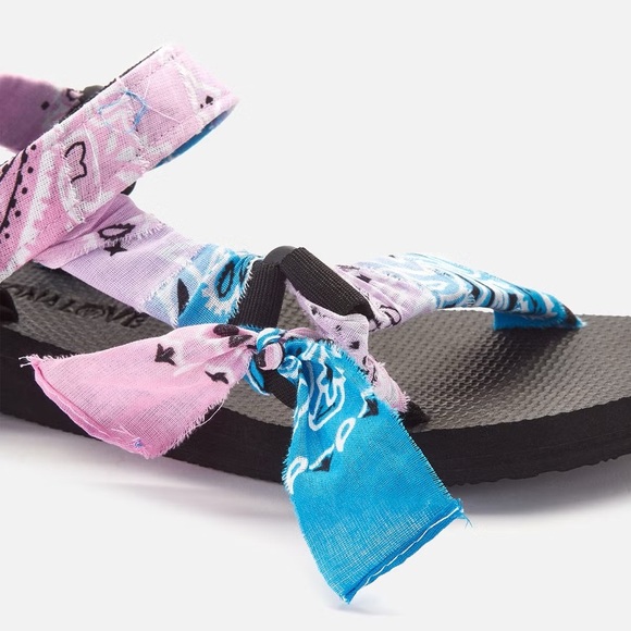 ARIZONA LOVE Trekky Bandana Sandals TDY Blue Pink - Picture 3 of 8